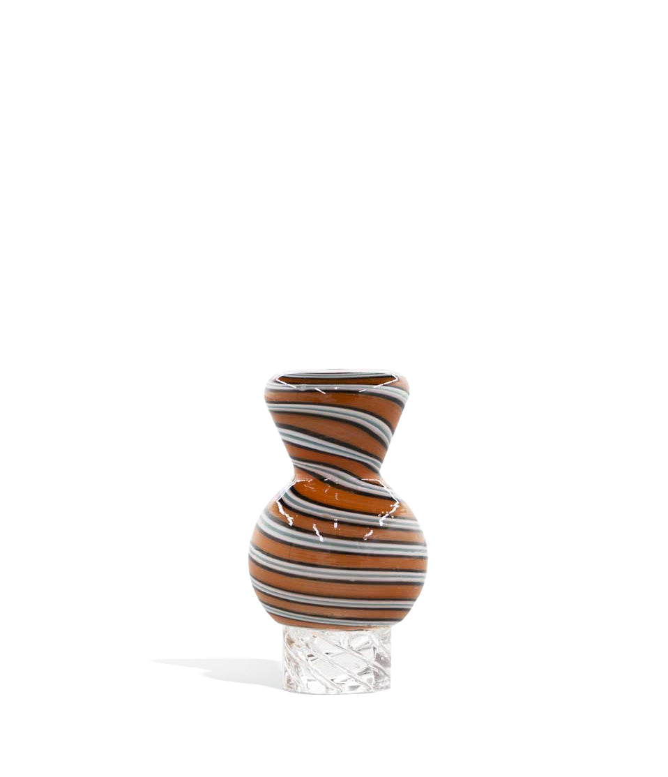 Boro Glass Vortex Carb Cap with Line Pattern Color - Discreet Smoker