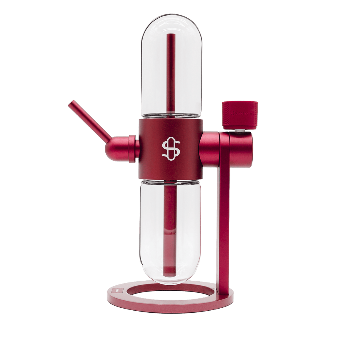 Stundenglass Gravity Infuser  - Velvet Burgundy | 360° Gravity Hookah - Discreet Smoker