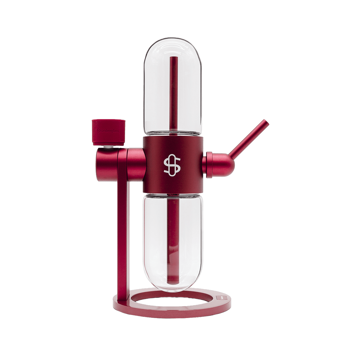 Stundenglass Gravity Infuser  - Velvet Burgundy | 360° Gravity Hookah - Discreet Smoker