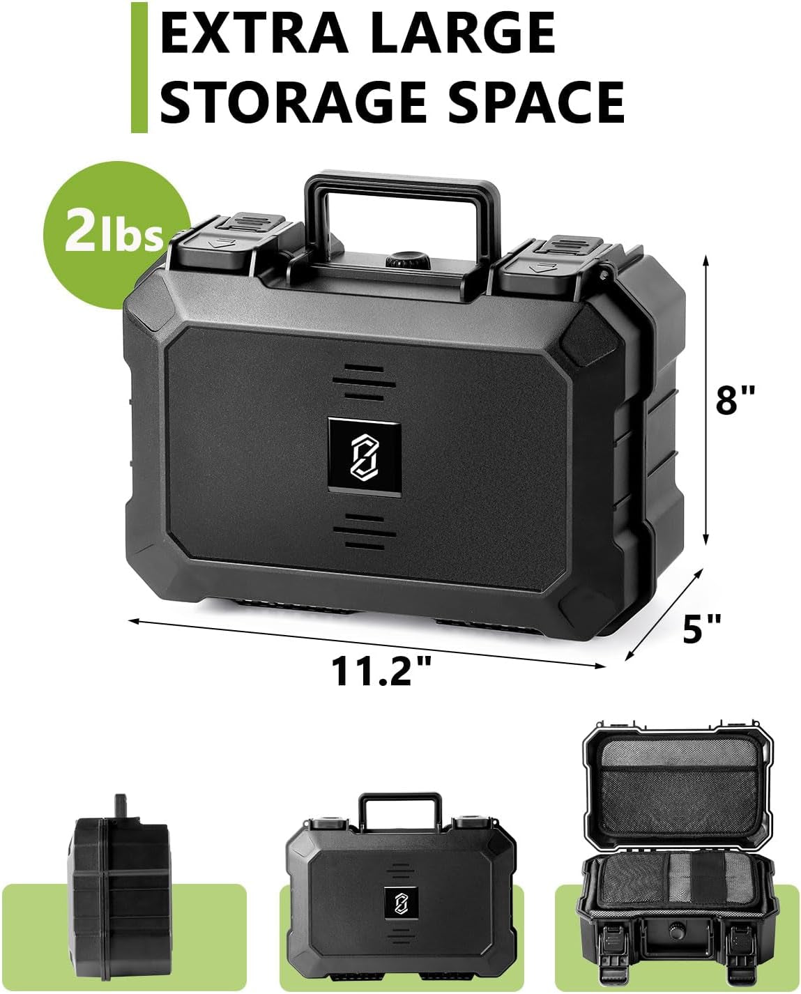 OZCHIN Smell Proof Box – Large Smell Proof Container, Waterproof & Crushproof Case for Home, Travel, and Camping, Secure Portable Odor Proof Box & Great Gift Idea