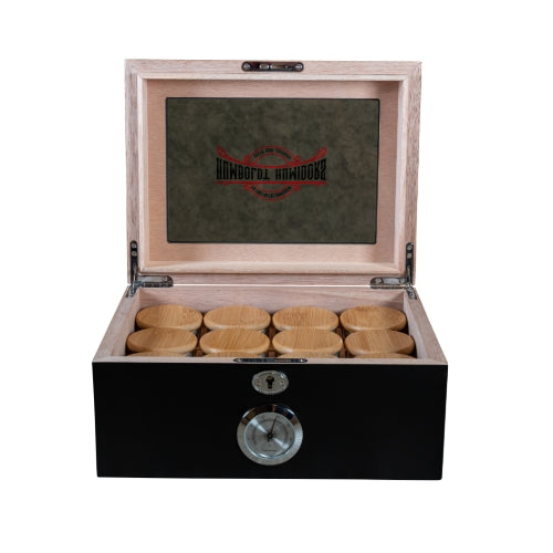 Original Black Matte Humboldt Humidor - Discreet Smoker