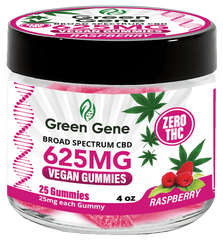 Green Genie CBD Vegan Pectin Infused Gummies w/ B12 Vitamins (625MG - 2500MG) - Discreet Smoker