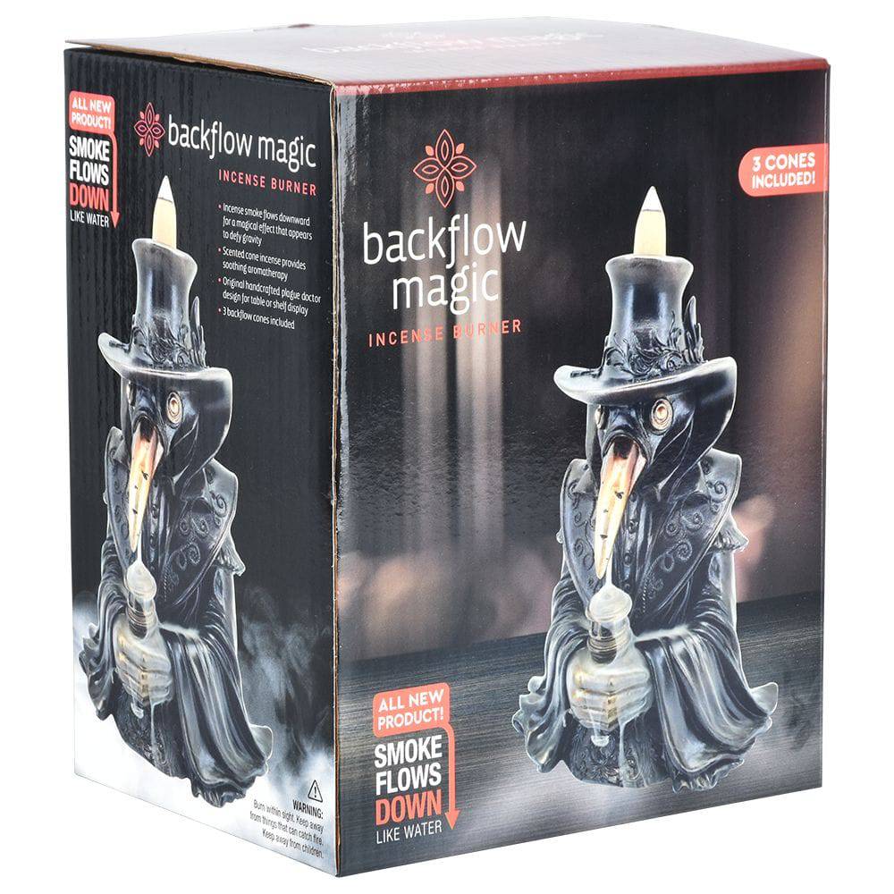 Plague Doctor Backflow Incense Burner - 7" - Discreet Smoker
