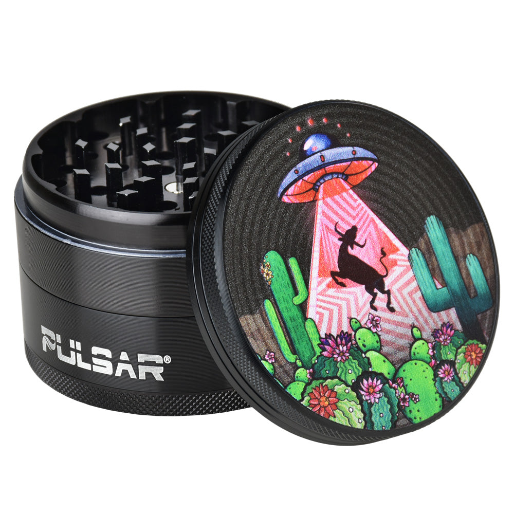 Pulsar Artist Series Grinder | Amberly Downs Psychedelic Abduction - Discreet Smoker