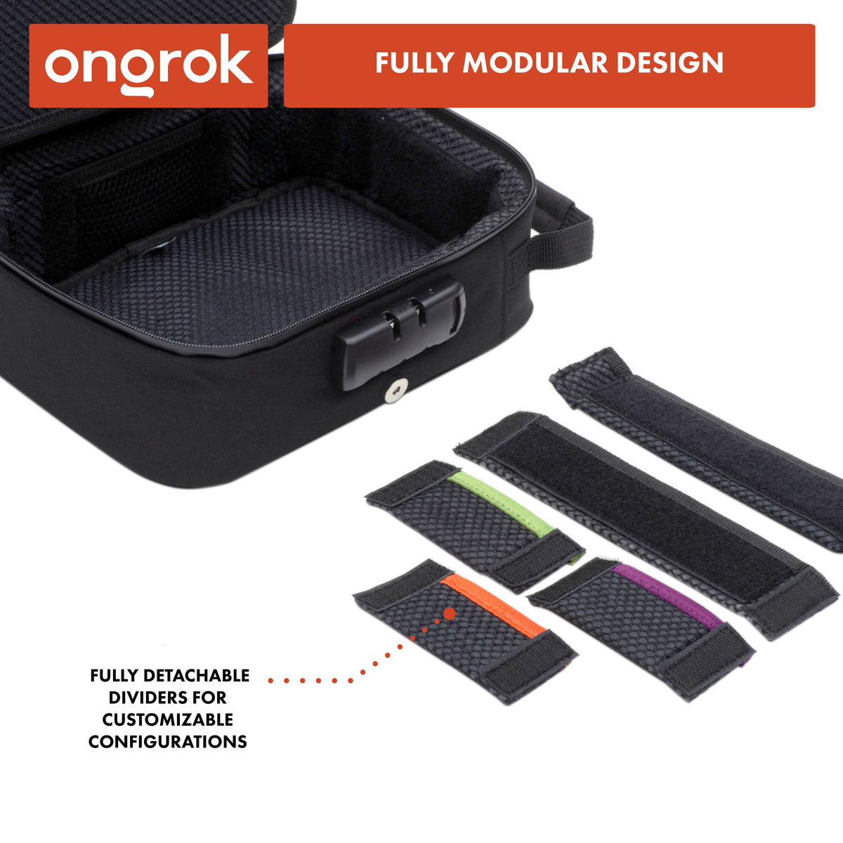 Ongrok Large Carbon-Lined Case with Combo Lock - Discreet Smoker