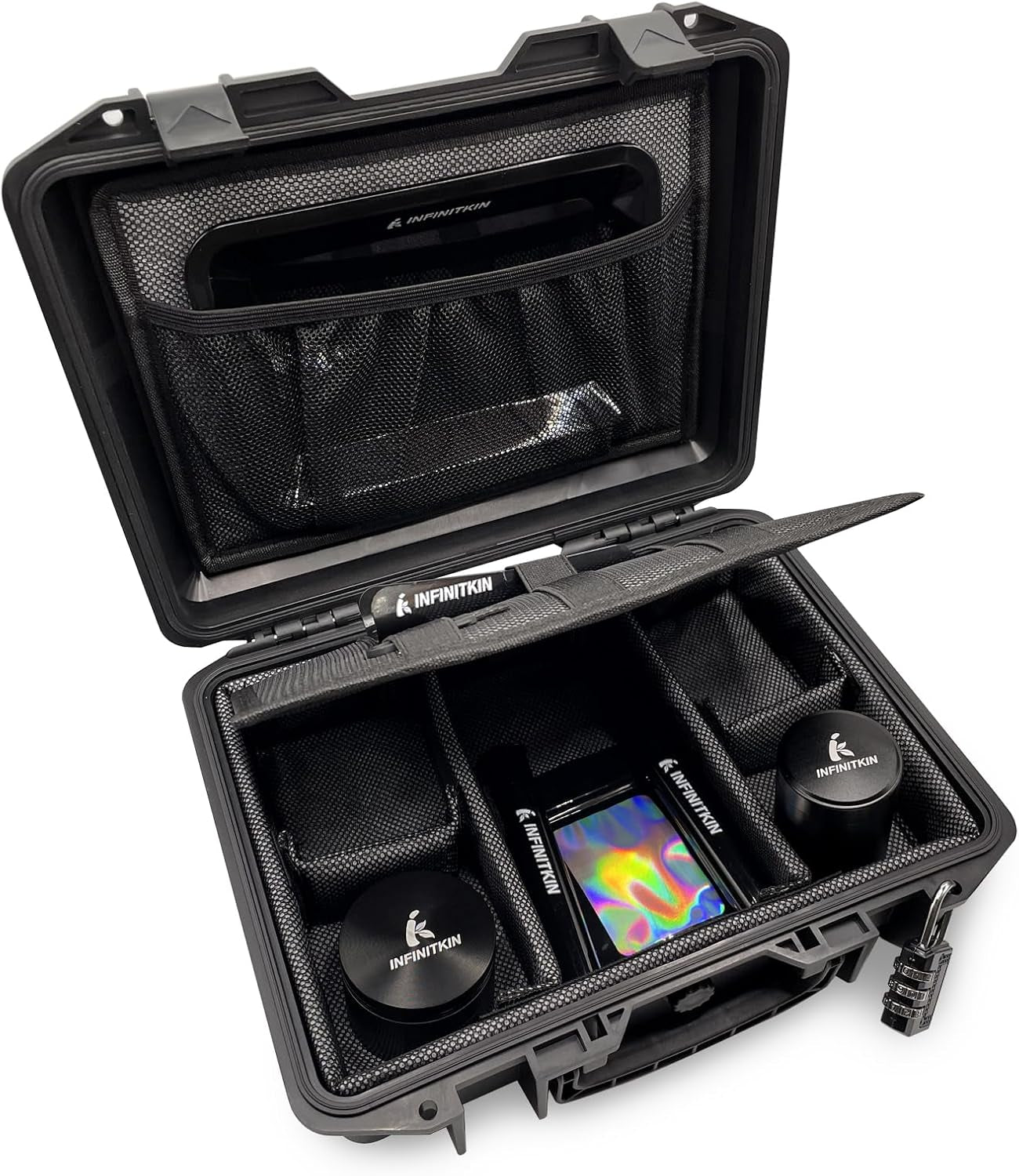 INFINITKIN Smell Proof Box Large Airtight Storage Box with Lock