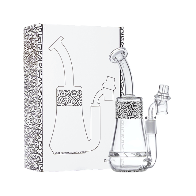 K. Haring Glass Dab Rig - Discreet Smoker