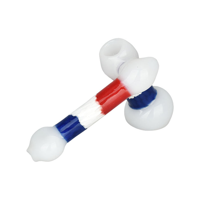 Honeycomb Hype Sidecar Bubbler Pipe | 5", Red White & Blue