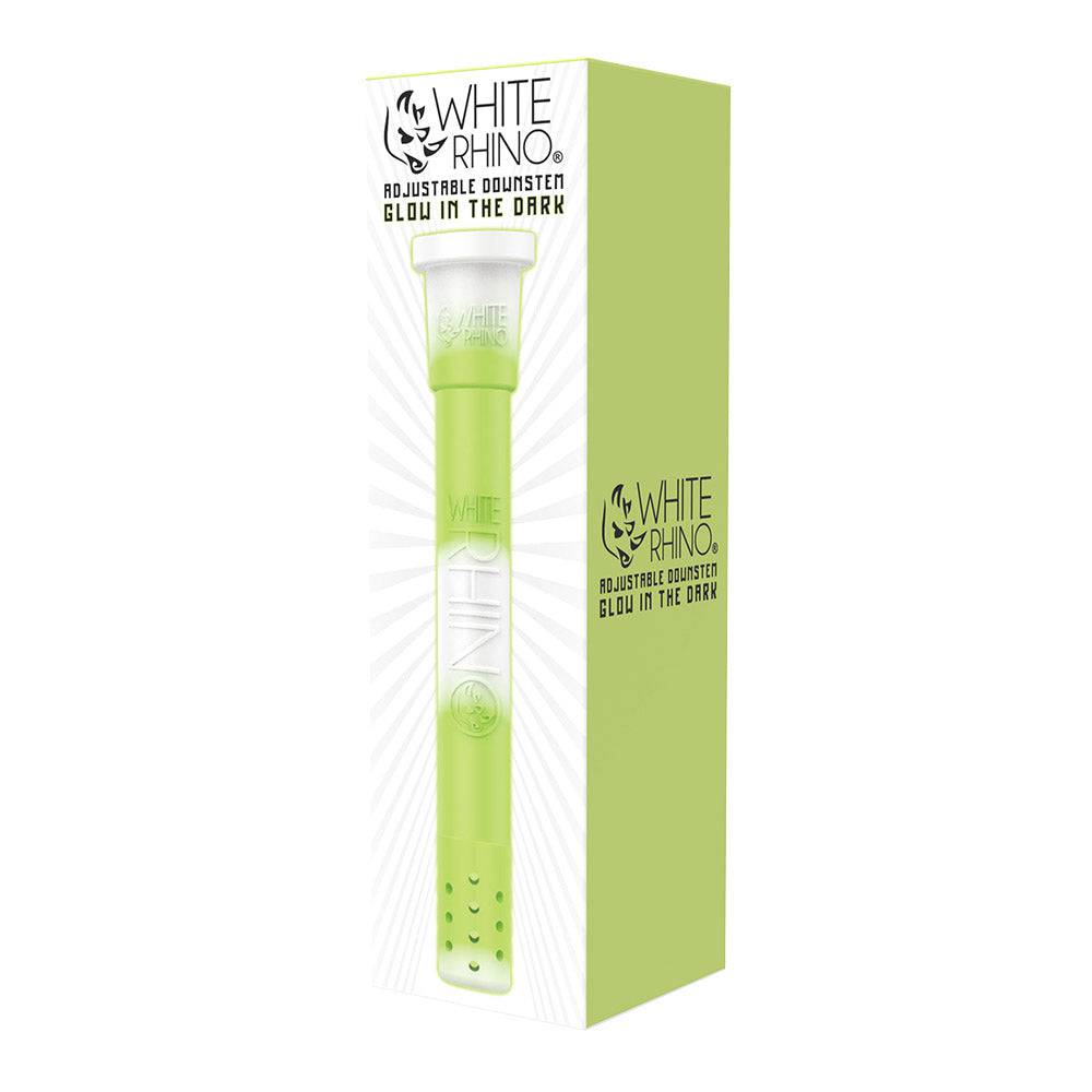White Rhino Adjustable Silicone Downstem - Discreet Smoker