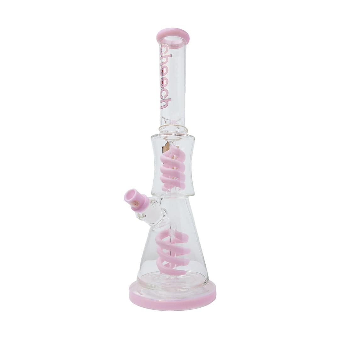 Cheech Glass 17" Swirl Spin Up Down Water Pipe - Discreet Smoker