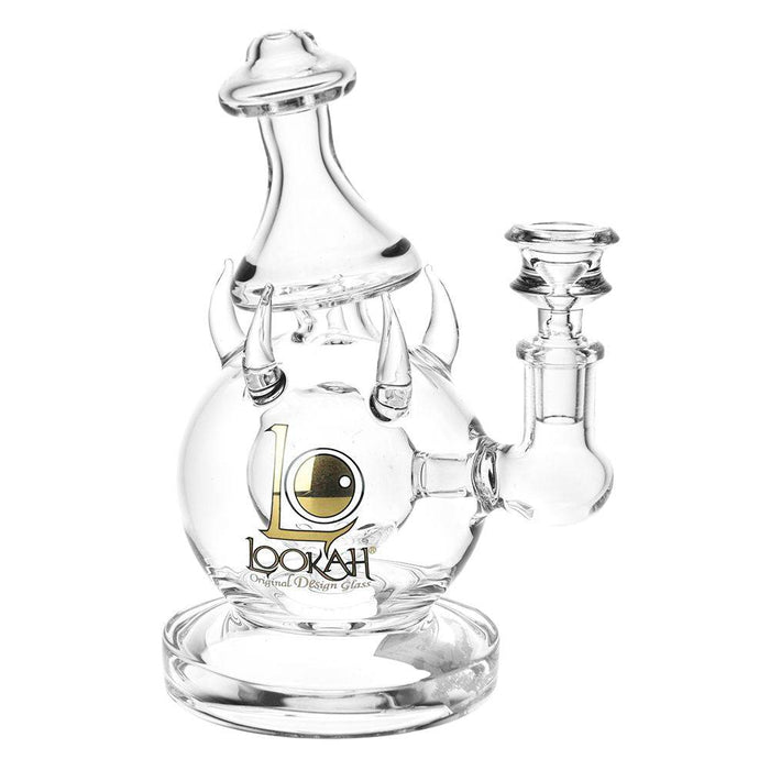 Lookah Glass Dyno Egg Water Pipe | 7" | 14mm F, Clear