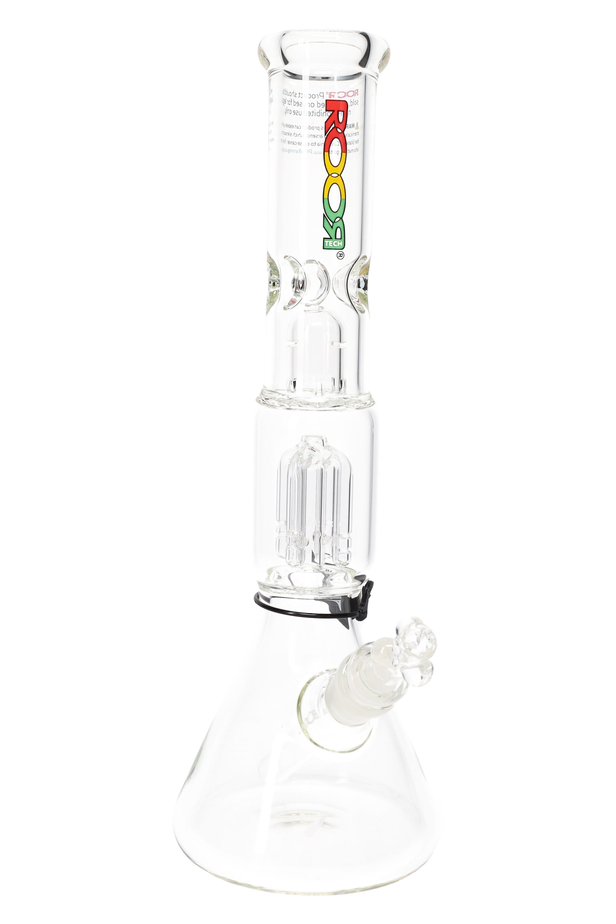 ROOR Tech 14″ Beaker Bong with Tree Perc – 5 mm Thick - Discreet Smoker