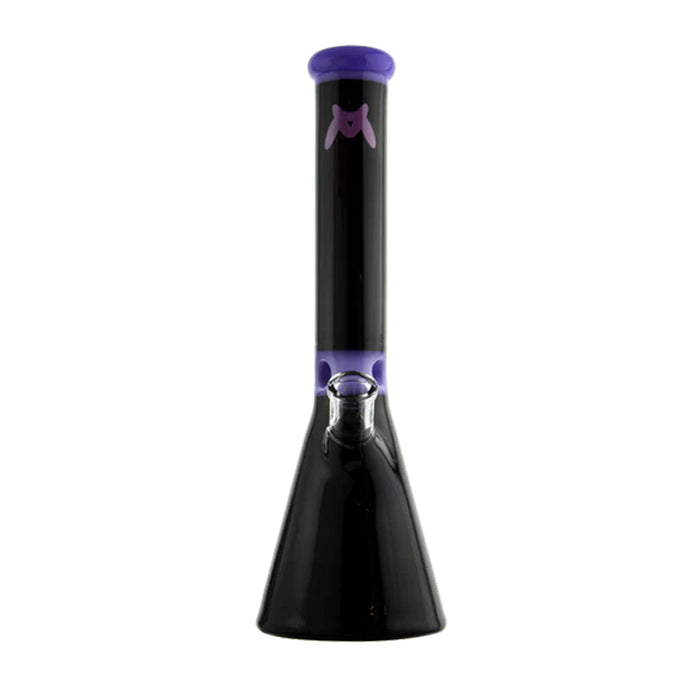 MAV 13.5" Mini Zebra Beaker Water Pipe, Purple Black