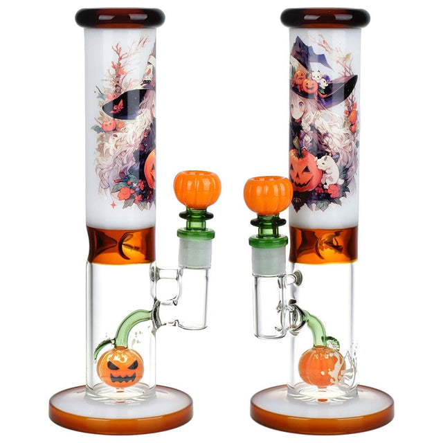 Pulsar Anime Halloween Straight Tube Water Pipe - 9.75" / 14mm F - Discreet Smoker