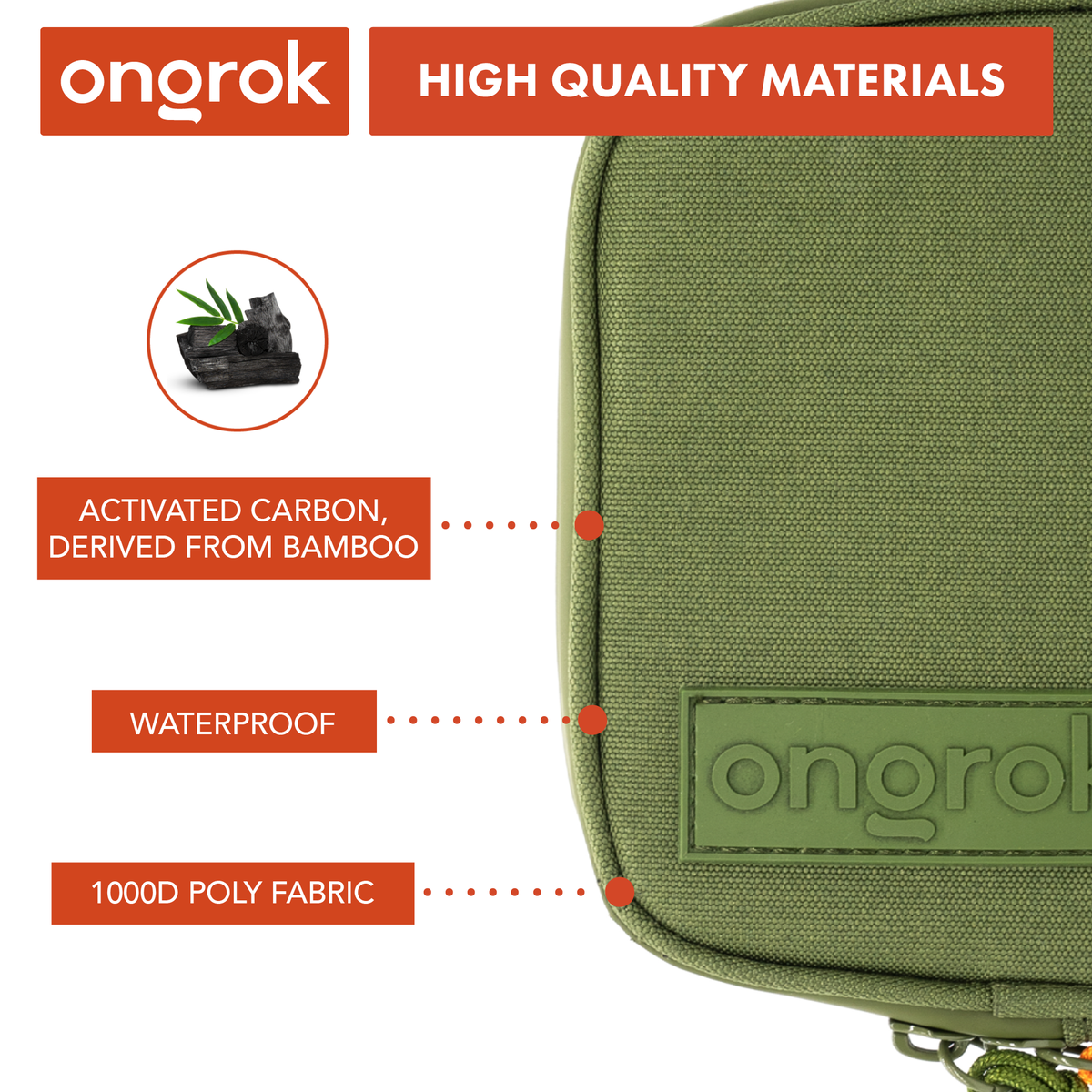 Ongrok Carbon-lined Wallets with Combination Lock V 2.0 | 3" Sizes (Small, Medium, Large) - Discreet Smoker