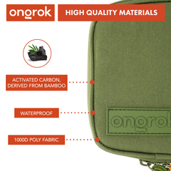Ongrok Carbon-lined Wallets with Combination Lock V 2.0 | 3" Sizes (Small, Medium, Large) - Discreet Smoker