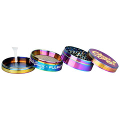 Cheech & Chong's™ x Pulsar Rainbow Metal Grinder | 4pc | 2.5" - Discreet Smoker