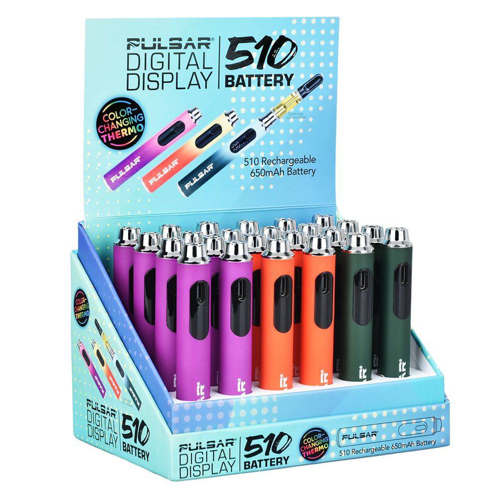 Pulsar Digital Display Thermo Change 510 Battery | 650mAh - Discreet Smoker