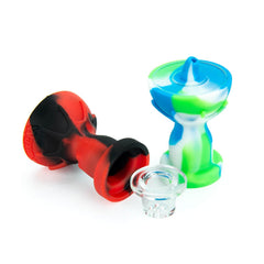 Silicone Carb Cap With Glass Bowl Screen - Discreet Smoker
