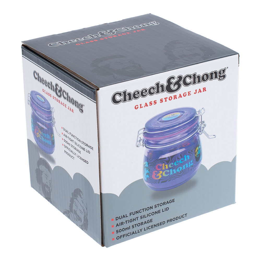 Cheech & Chong® Dank Tank Airtight Glass Jar | 500mL - Discreet Smoker