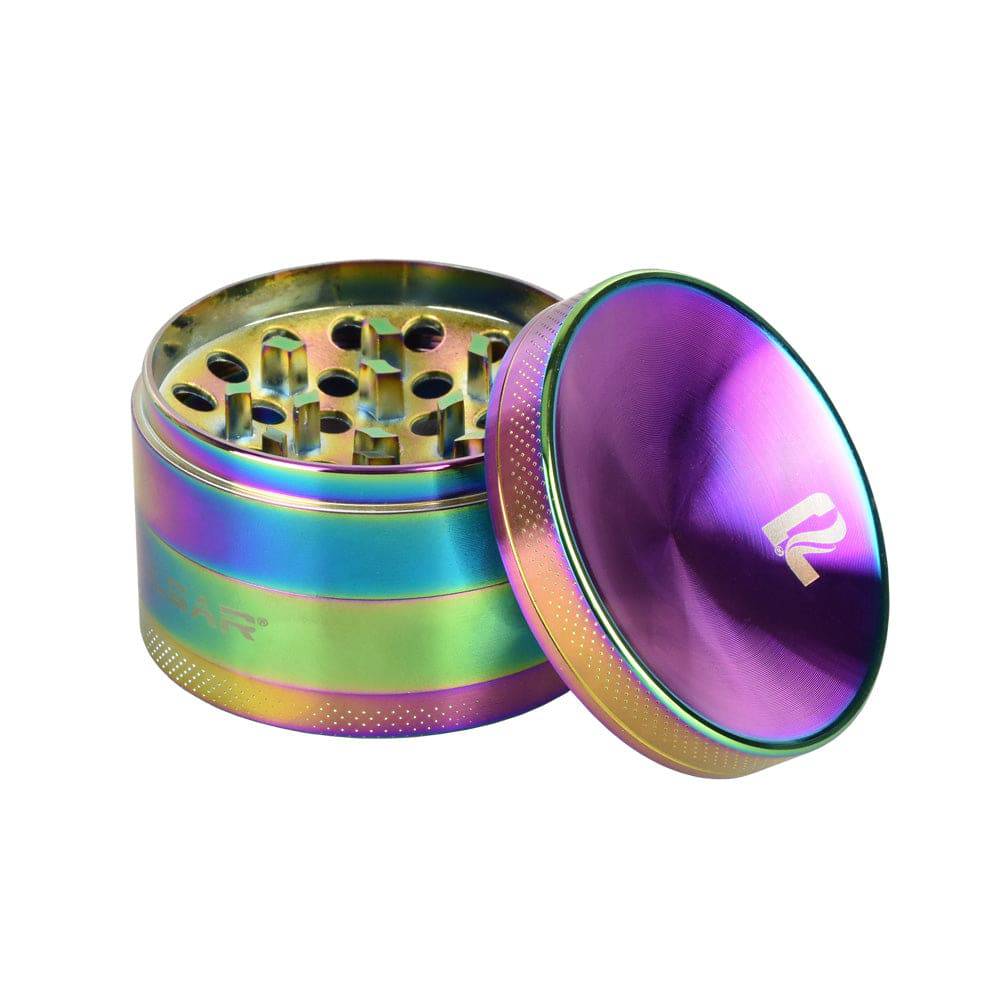 Pulsar Concave Rainbow Anodized Aluminum Grinder | 2.5" - Discreet Smoker
