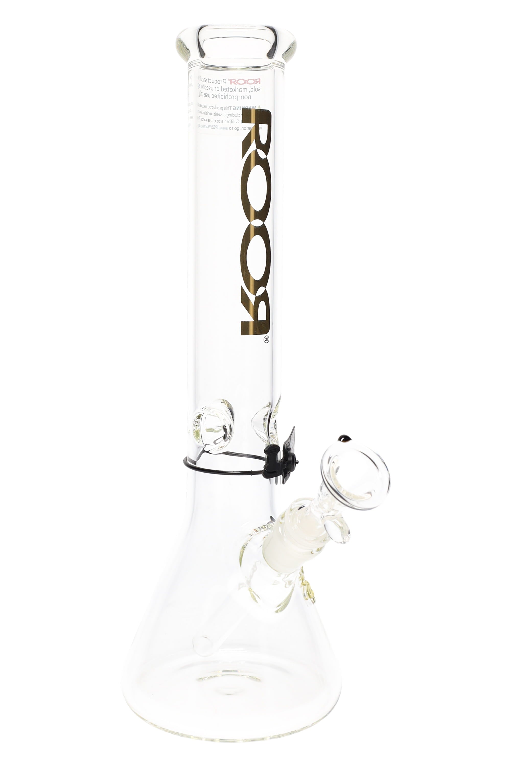 ROOR 5 mm Beaker Bong with Ice Pinch – Glass-on-Glass Classic - Discreet Smoker