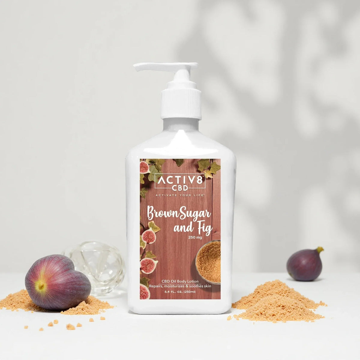 ACTIV8 CBD Lotion: Brown Sugar and Fig - 250 mg