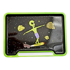 Alien Doobie Surfer Rolling Tray Box - 8"x5.75"