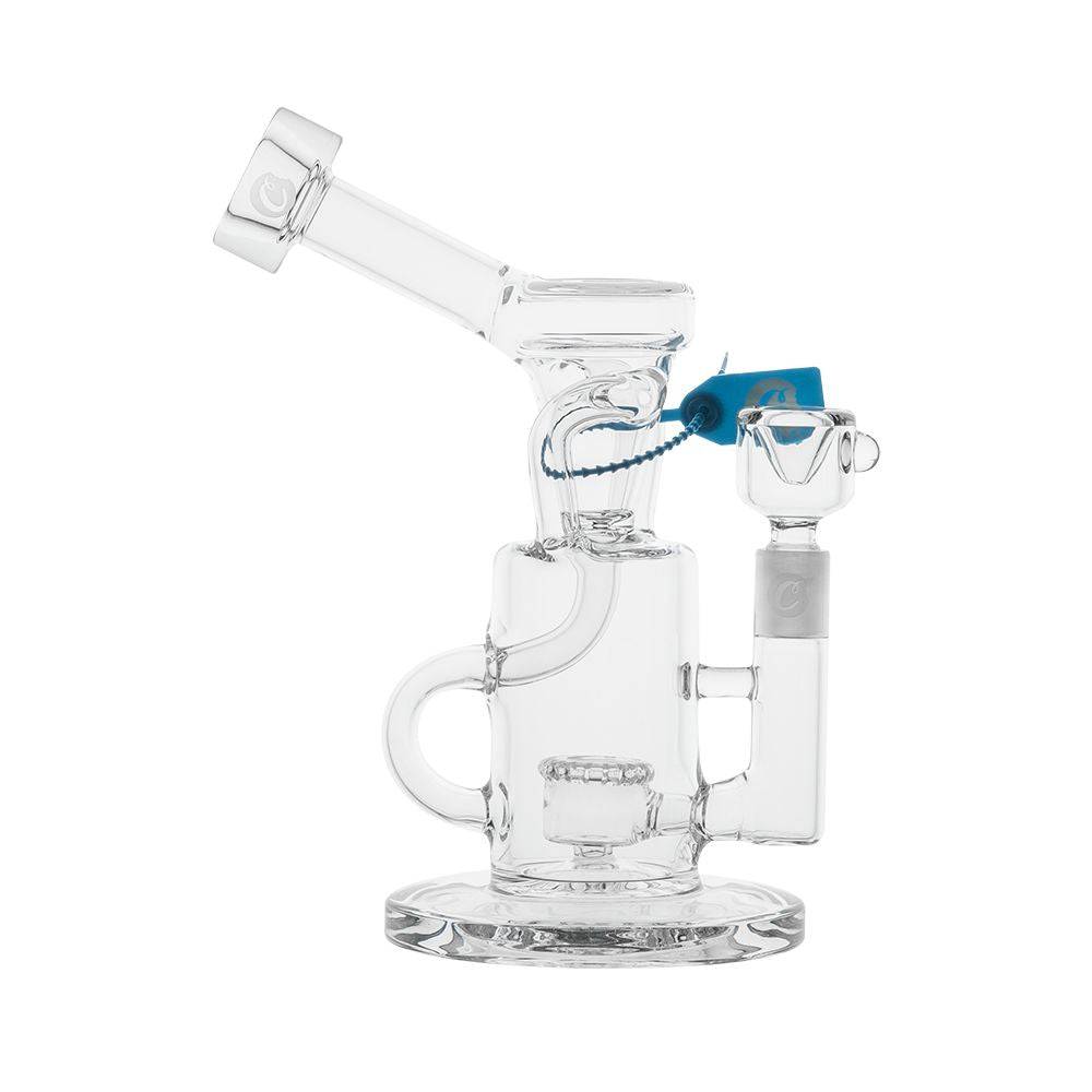 Cookies Double Cycler Glass Water Pipe - 9" / 14mm F - Discreet Smoker