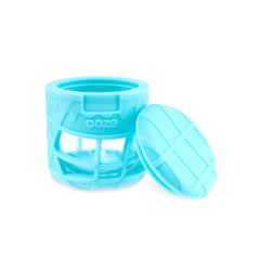 Ooze Prizm Silicone-Wrapped Glass Stash Jar - Discreet Smoker