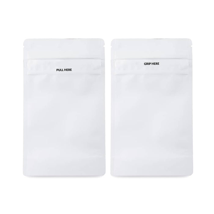 Loud Lock 1/4 Grip N Pull Mylar Smell Proof Child Safe Vacuum Seal Bags - 1,000 Count, White