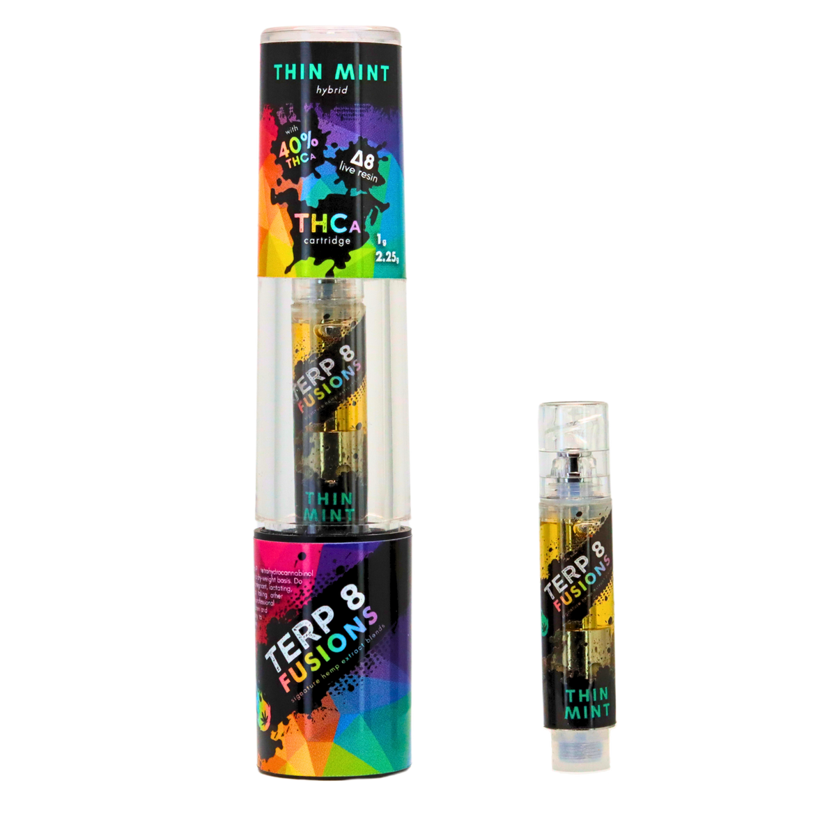 1-Gram Thin Mint THCA + D8 Live Resin Cartridge