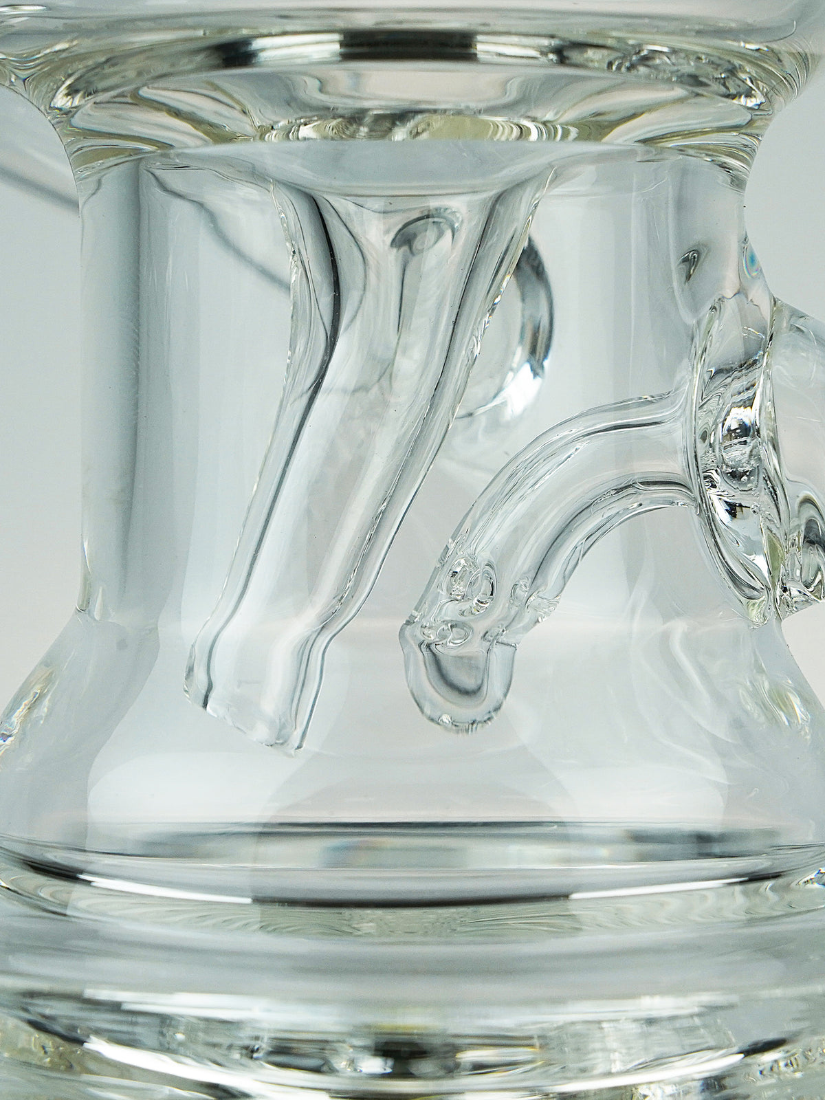 Krave Glass Freezable Recycler Bong - Discreet Smoker