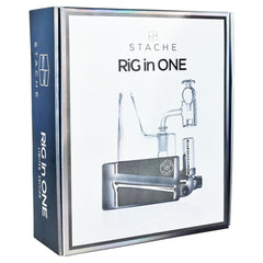 Stache Products Rig in One Onyx Limited Edition Portable Dab Rig | 6.5" - Discreet Smoker