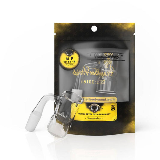 HONEY BEVEL SPLASH BUCKET - 90° DEGREE | BL - Discreet Smoker