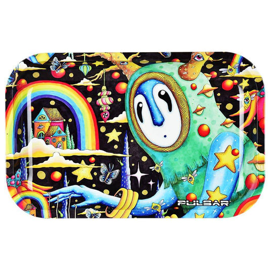 Pulsar Metal Rolling Tray - The World Was Mad / 11"x7" - Discreet Smoker
