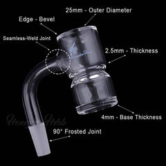 HONEY BEVEL SPLASH BUCKET - 90° DEGREE | BL - Discreet Smoker