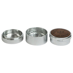 Stache Products Wood Lid Grynder | 3pc | 2.5" - Discreet Smoker