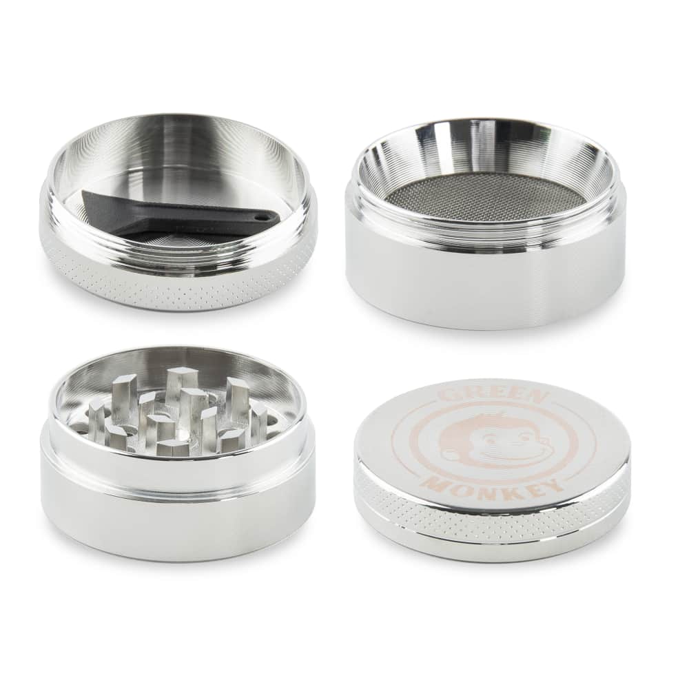 Green Monkey Grinder - Capuchin 4pc - 40mm - Discreet Smoker