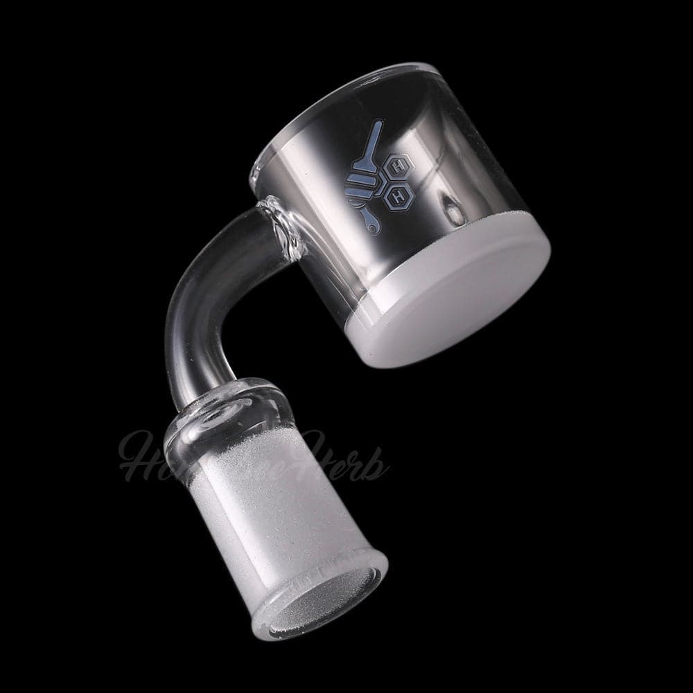 HONEY & MILK XL BEVEL QUARTZ BANGER - 90° DEGREE | YL - Discreet Smoker