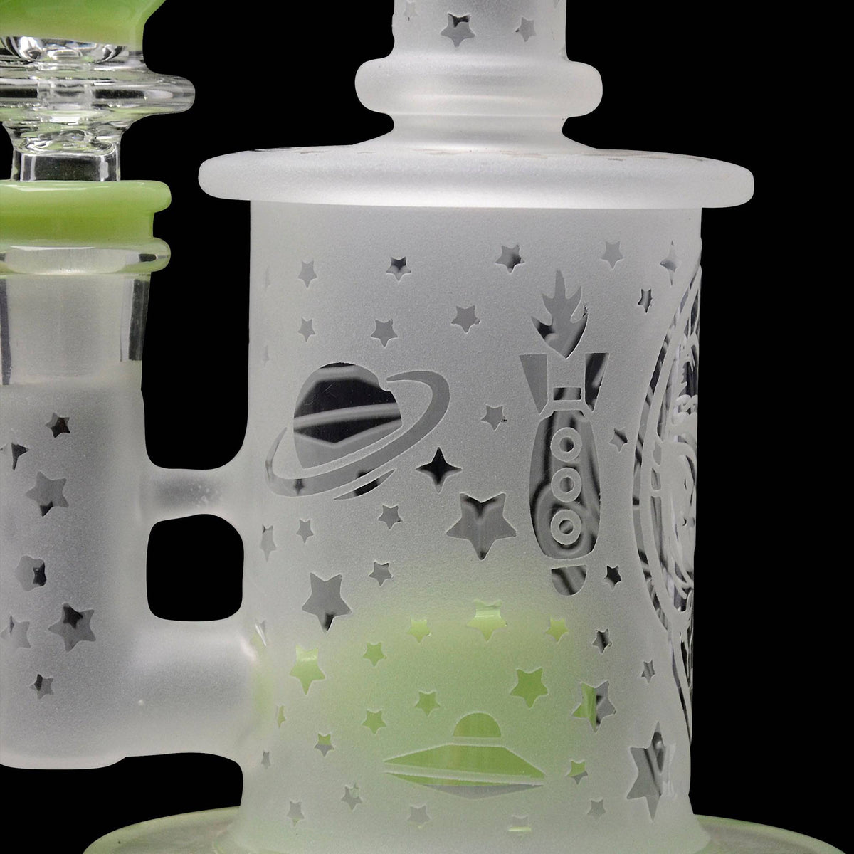 Calibear Sandblasted Flower Of Life Mini Can Bong - Discreet Smoker