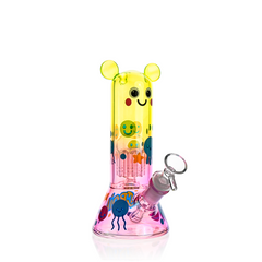 Cute Character Beaker Bong with Jellyfish Design | Croia Glass - Discreet Smoker