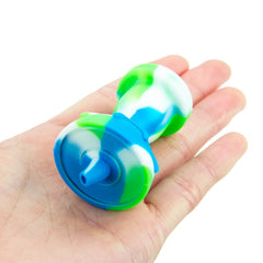 Silicone Carb Cap With Glass Bowl Screen - Discreet Smoker