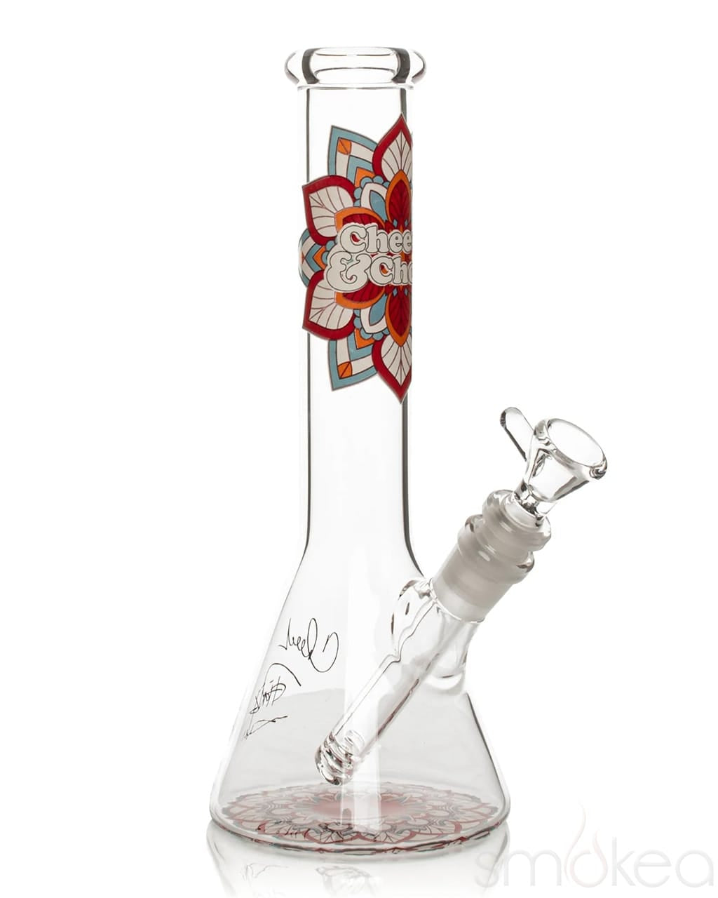 Cheech & Chong 10" Mandala Glow-in-the-Dark Bong - Discreet Smoker