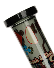 Cheech & Chong 15" Power to the Flower Dual Chamber Hex Beaker Bong - Discreet Smoker
