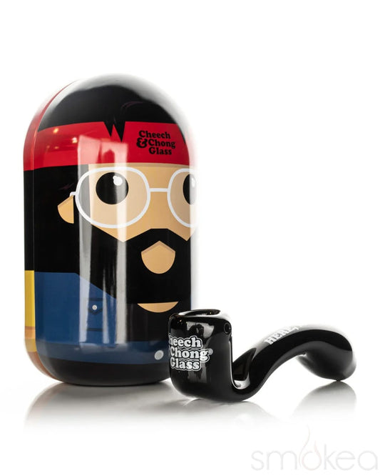 Cheech & Chong 5.5" Dave's Not Here, Man Sherlock Pipe in Collectible Tin - Discreet Smoker