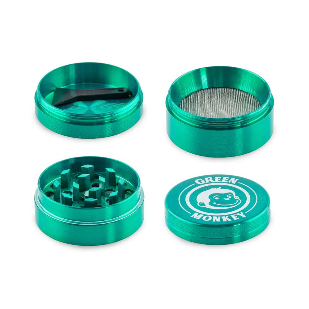 Green Monkey Grinder - Capuchin 4pc - 40mm - Discreet Smoker