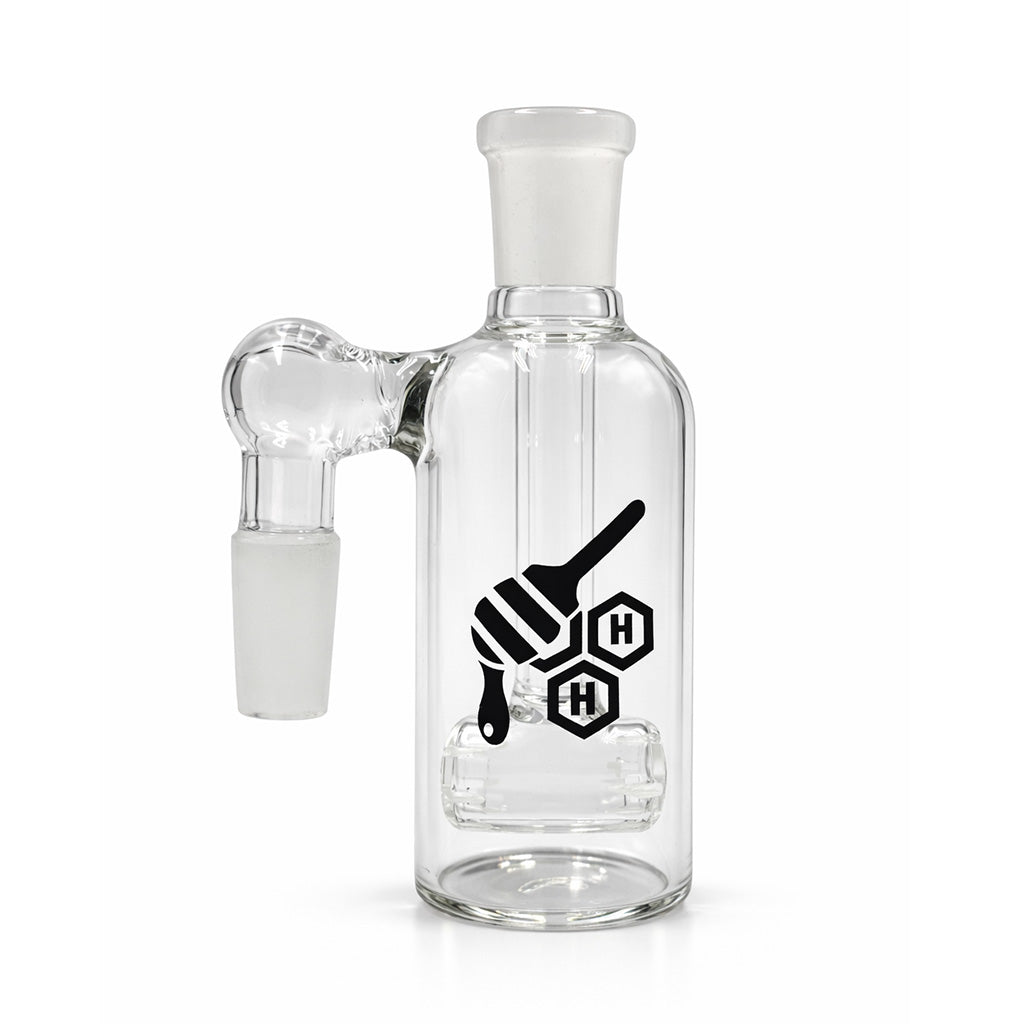 HONEYBEE HERB BARREL PERC ASH CATCHER - Discreet Smoker