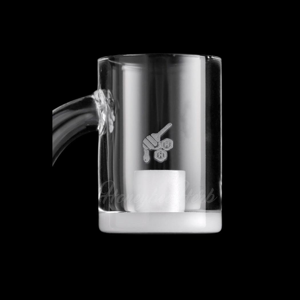 HONEY & MILK CORE REACTOR QUARTZ BANGER - 90° DEGREE | YL - Discreet Smoker