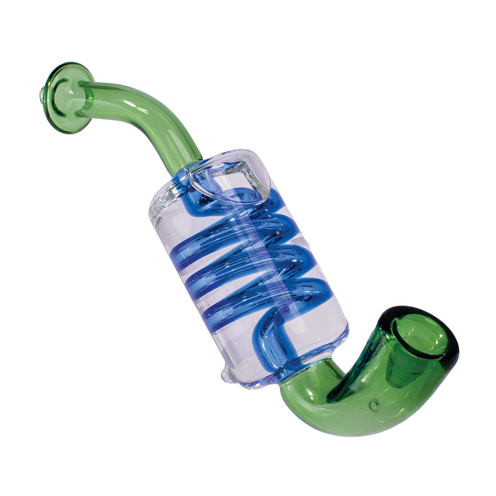 COIL GLYCERIN SHERLOCK HAND PIPE - Discreet Smoker